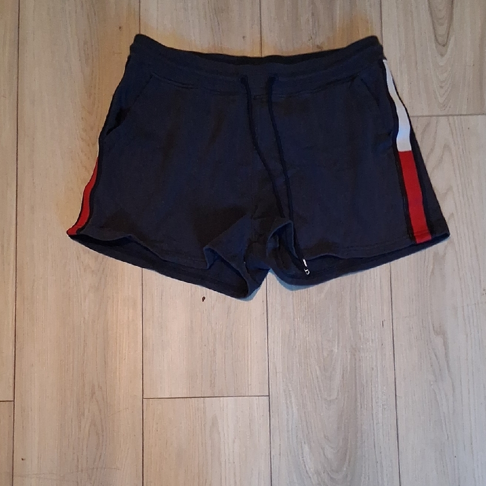 Tommy Hilfiger Black Shorts with Red and White Accents